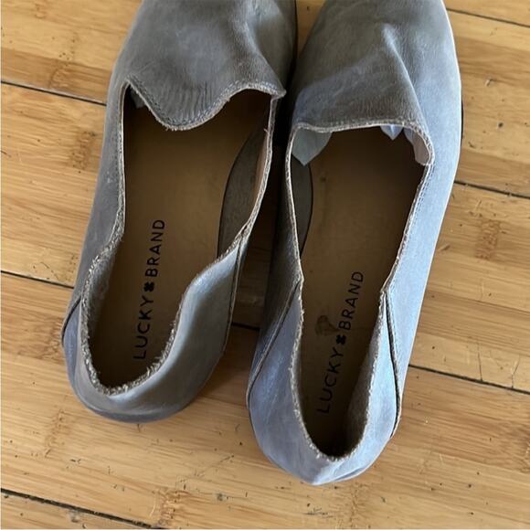 Lucky Brand Cahill Slip On Leather Flat Loafer 8.5 - Picture 8 of 9